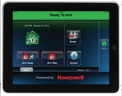 Honeywell home alarm system
